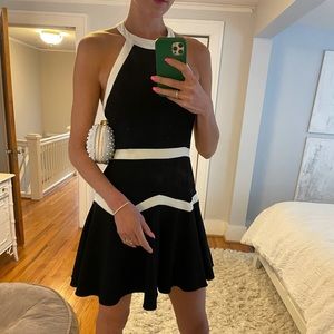 Black and white dress